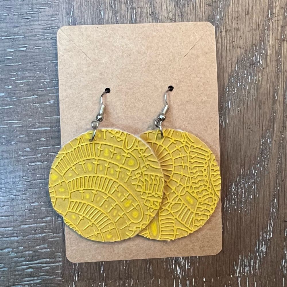 Handmade Boho Earrings - Goldenrod